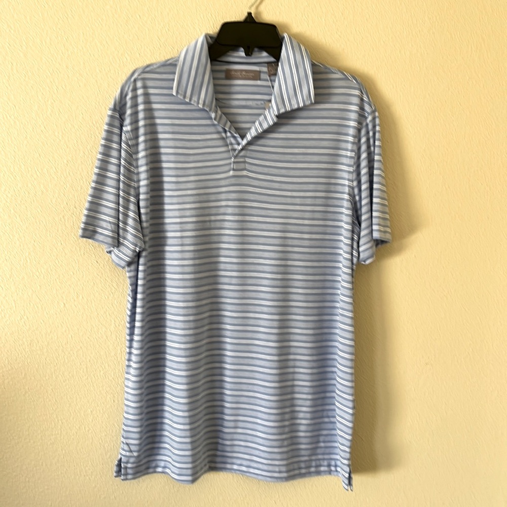 Daniel Cremieux blue striped polo shirt NWT